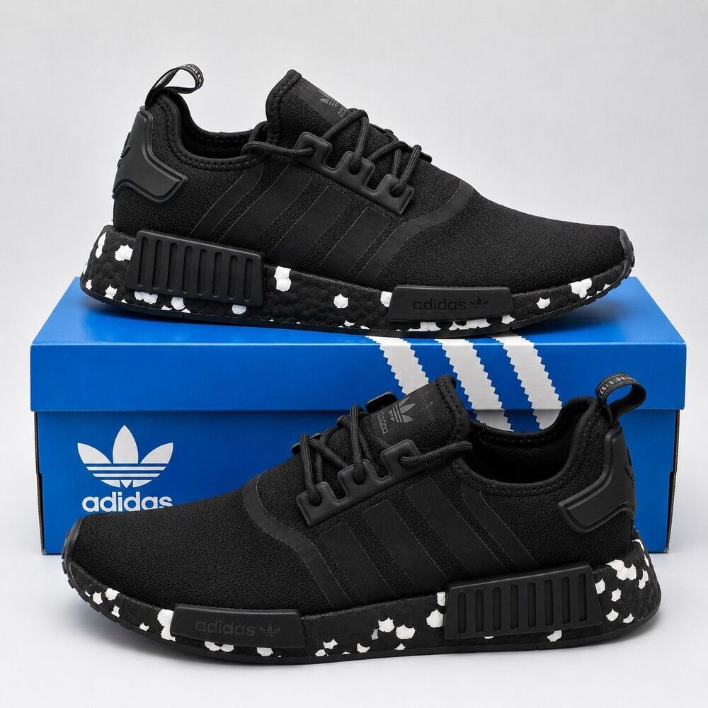 adidas NMD_R1 Core Black Boost Running Shoes GZ4306 Men’s Size 7.5 Sneakers